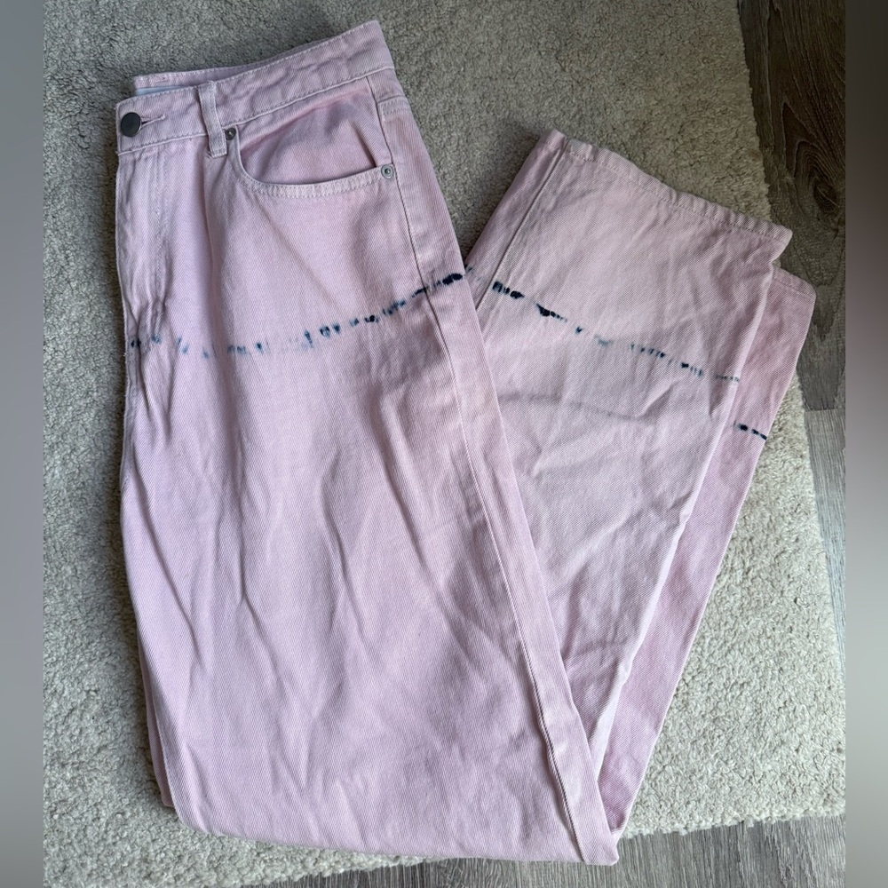 Forever 21 Light Pink Denim Tie Dye Jeans